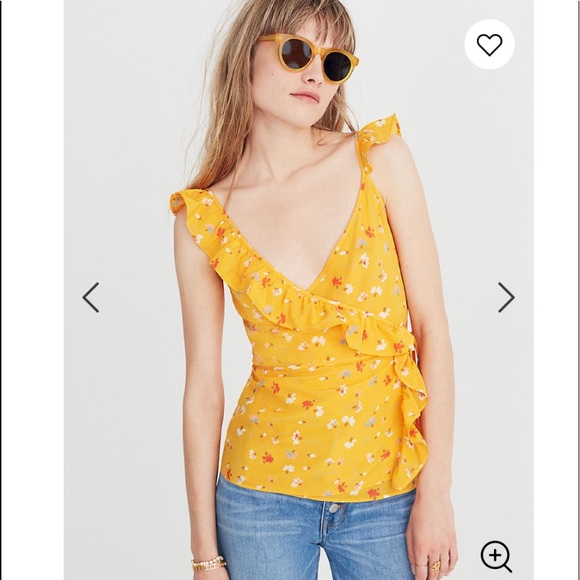 Madewell Tops - NWT Madewell 100% Silk Floral Wrap Blouse sz 4
